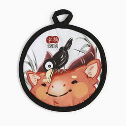 Прихватка Этель Счастья 17*17 см, 100% хлопок, саржа