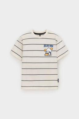 КР 302757/суровый,индиго,полоска к569 фуфайка (футболка) для мал - Crockid фото 2