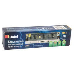 UET-VAS-120B20 24V IP20 Блок питания, 120Вт. Металлический корпус. TM Uniel