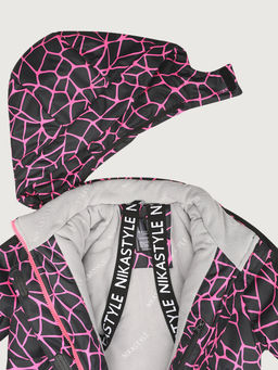 Костюм 7з3025 фуксия/черный