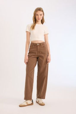 Coool Baggy Fit Y?kamal? Normal Bel Gabardin Pantolon