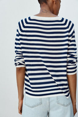 FINE KNIT STRIPED SWEATER - Zara фото 11