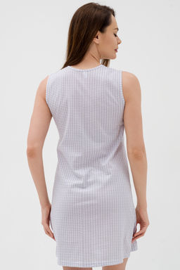 Ночная сорочка из кулирки Fruits&bikes клетка серая - Амадэль фото 11