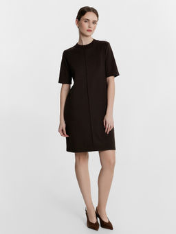 Платье женское коричневое шоко 152660