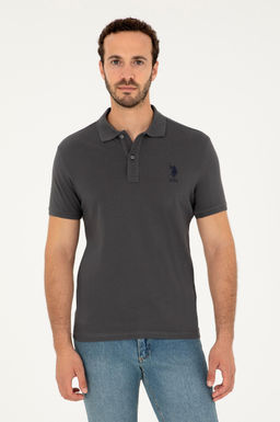 U. S. Polo Assn / Мужская базовая футболка антрацитового цвета