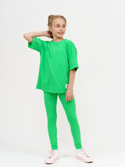 949Д Костюм с леггинсами "Зеленый"