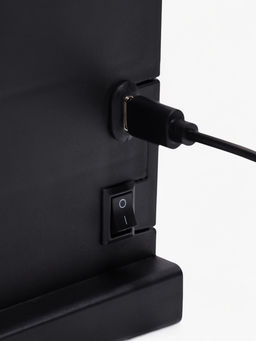 Камин электрический светодиодный, чёрный 10х20х40 см, (3хС, usb)