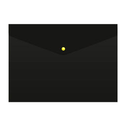 Цена за 4 шт. Папка-конверт на кнопке А4, 180 мкм, Calligrata, непрозрачная, чёрная, кнопки цветные, до 120 листов, МИКС  фото 8