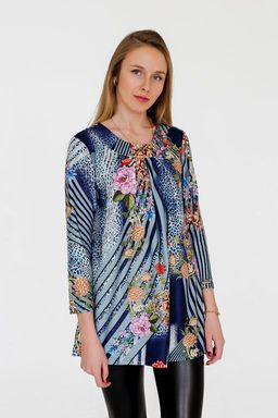 Туника женская из масла Милана синий - Амадэль фото 6