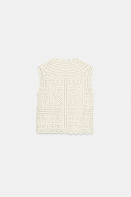 BLUSA CROCHET ZW COLLECTION / Crudo - Zara фото 6
