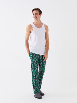 Standart Kal?p Desenli Erkek Pijama Alt