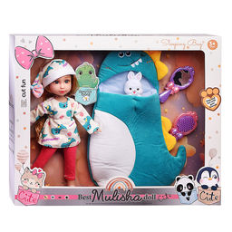 Кукла "Моника" в костюме дракоши, в коробке