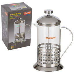 Чайник/кофейник (кофе-пресс) "Cellula" В511-600 мл сталь арт 950138