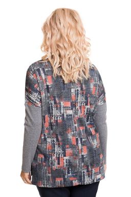 Пуловер 724 серый-коралл - Novita фото 3