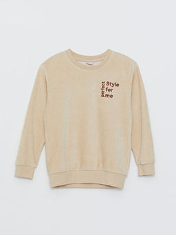 Bisiklet Yaka Nak??l? Uzun Kollu Erkek ?ocuk Sweatshirt - Waikiki фото 3