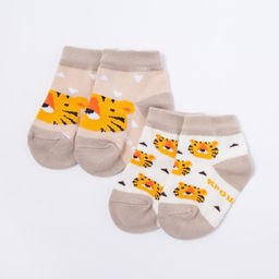 Носки детские Крошка Я «Тигрёнок», 2 пары, 12-14 см