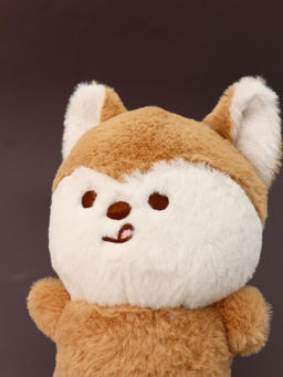 Мягкая игрушка "Shiba-inu tongue", brown, 20 см