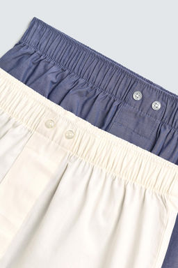 COMBINED POPLIN BOXERS 2-PACK - Zara фото 3