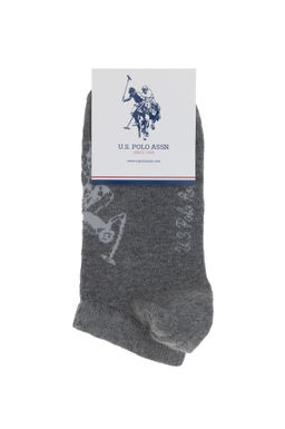 Kad_n Gri Melanj _orap Sepette S_rpriz _ndirim - U.s. polo assn фото 4