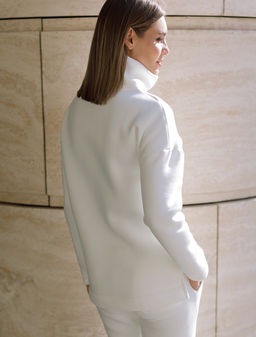 Джемпер из премиального футера трехнитки с начесом