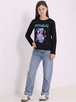 Лонгслив Апрель 1ДДЛД4192001 хлопок черный  фото 3