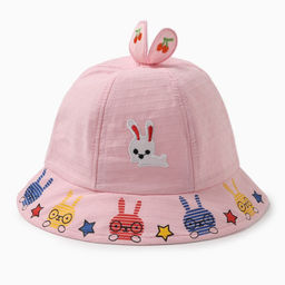 Панама детская «Зайки» MINAKU, розовая, размер 48-50