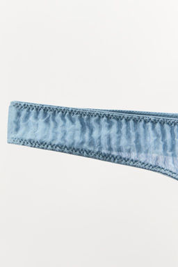 100% SILK CREASED-EFFECT THONG LIMITED EDITION - Zara фото 3