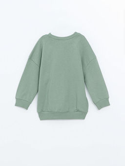 Bisiklet Yaka Bask?l? Erkek Bebek Sweatshirt - Waikiki фото 3