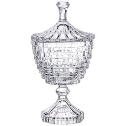 САХАРНИЦА С КРЫШКОЙ НА НОЖКЕ SAPHIR 11,4Х21,5 СМ