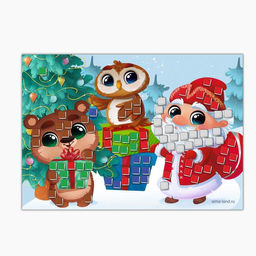 Мягкая мозаика «Новогодняя сказка», А5, набор для творчества