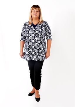 Туника Бусинка цветы - Марлен фото 2