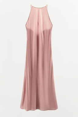 GLOSSY HALTER NECK DRESS - Zara фото 4