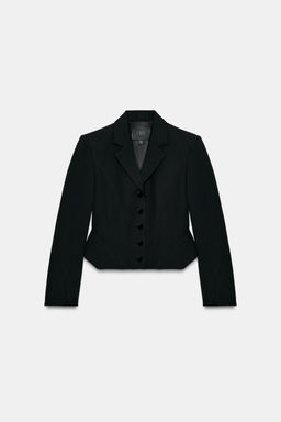 ZW COLLECTION SHORT BLAZER WITH TOPSTITCHING - Zara фото 9