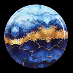 Поднос круглый 34 см / 340 /уп 80/ - Галеонтрейд фото 12