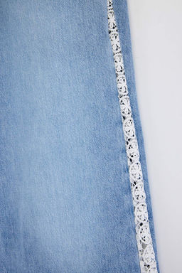 Mavi DOKUMLU Yuksek Bel %100 Pamuk Wide Leg Jeans TWOSS26JE00229 - Trendyolmilla фото 2