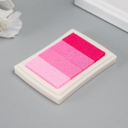Цена за 2 шт. Штемпельная подушка 4 цвета "Розовая палитра" 7,8х5,5х1,8 см