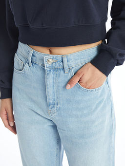 Straight Fit Kad?n Jean Pantolon