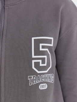 Толстовка для девочек темно-серая с печатью - Mark formelle фото 5