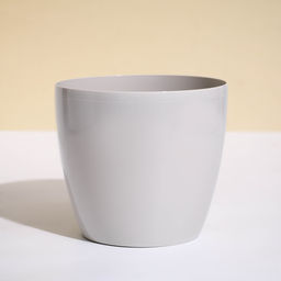 Цена за 2 шт. Кашпо для цветов, d=17 см, 2.7 л, пластик, бежевое