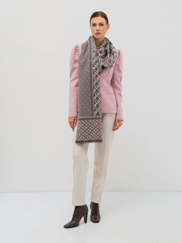 В составе шерсть. Большой теплый двусторонний палантин - Tantino фото 2