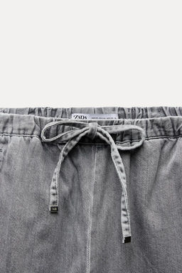 Z1975 HIGH-WAIST WIDE-LEG JOGGER JEANS - Zara фото 27