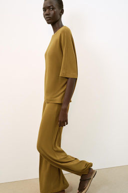 OVERSIZE FLOWING T-SHIRT - Zara фото 12