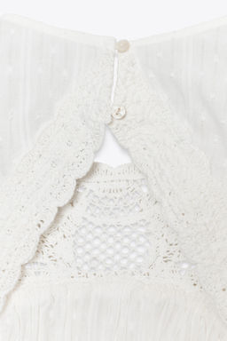 OPEN-BACK CROCHET MIX TOP - Zara фото 6