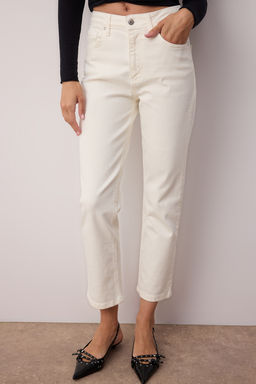TRENDYOLMILLA Mavi Yuksek Bel Comfort Straight Jeans TWOSS25JE00099  фото 3