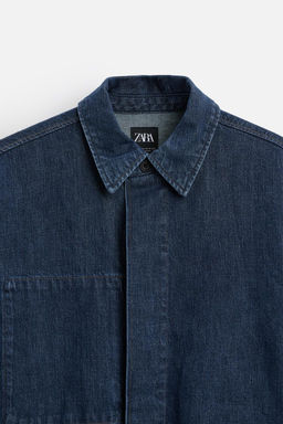 DENIM OVERSHIRT - Zara фото 8