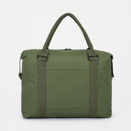 Сумка дорожная на молнии, наружный карман, цвет зелёный - Simaland фото 3