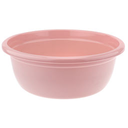 Таз пластмассовый 9л, д35,5см, h17см, пепельно-розовый (Россия)