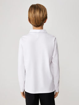 20140830006, Сорочка-поло верхняя детская для мальчиков Sukor белый - Acoola фото 4