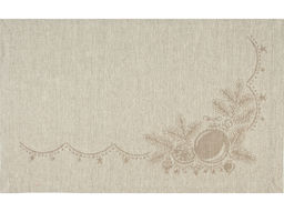 Салфетка декоративная 25С118-ШР 30*50 "НГ Снегири" цв. 2 рис. 312 серый