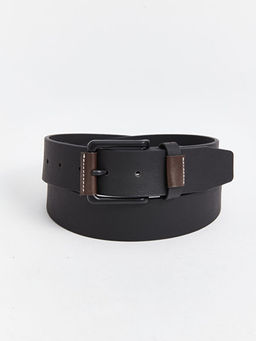 Deri G?r?n?ml? Erkek Kemer